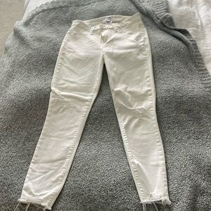 White frayed Paige jeans worn once